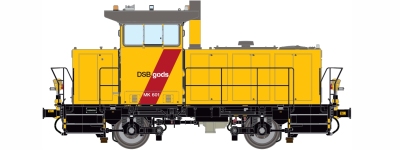 Dekas DK-8758014 - H0 - Diesellok MK 601 DSB Gods Padborg, DSB, Ep. V - DC-Sound